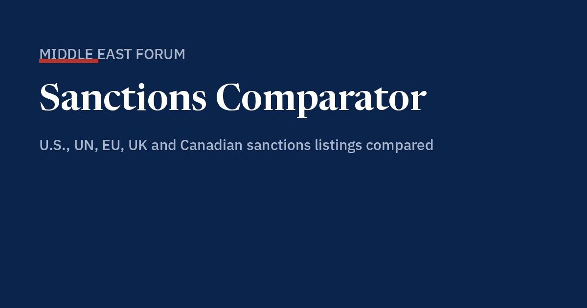 Sanctions Comparator